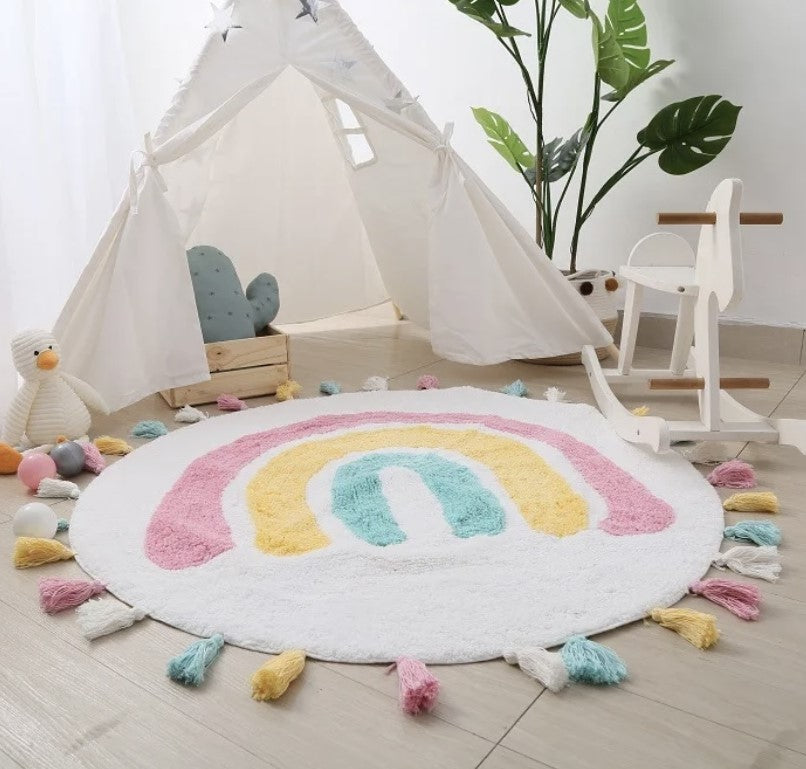 Rainbow cotton Rug