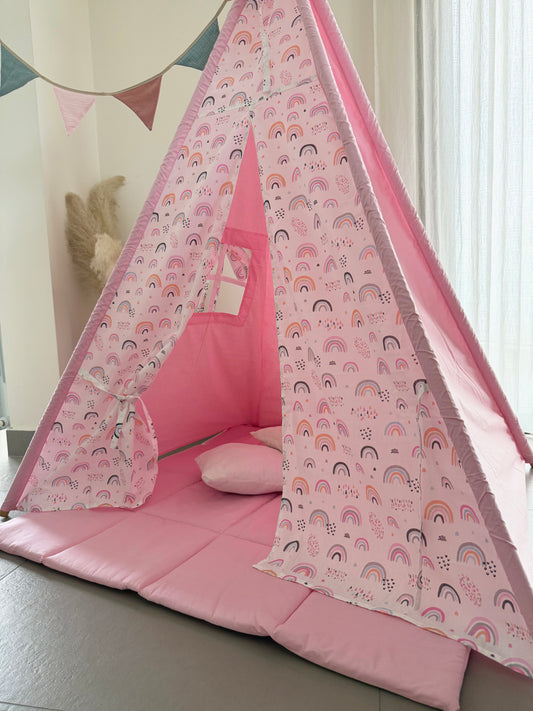 Teepee Pink Rainbow
