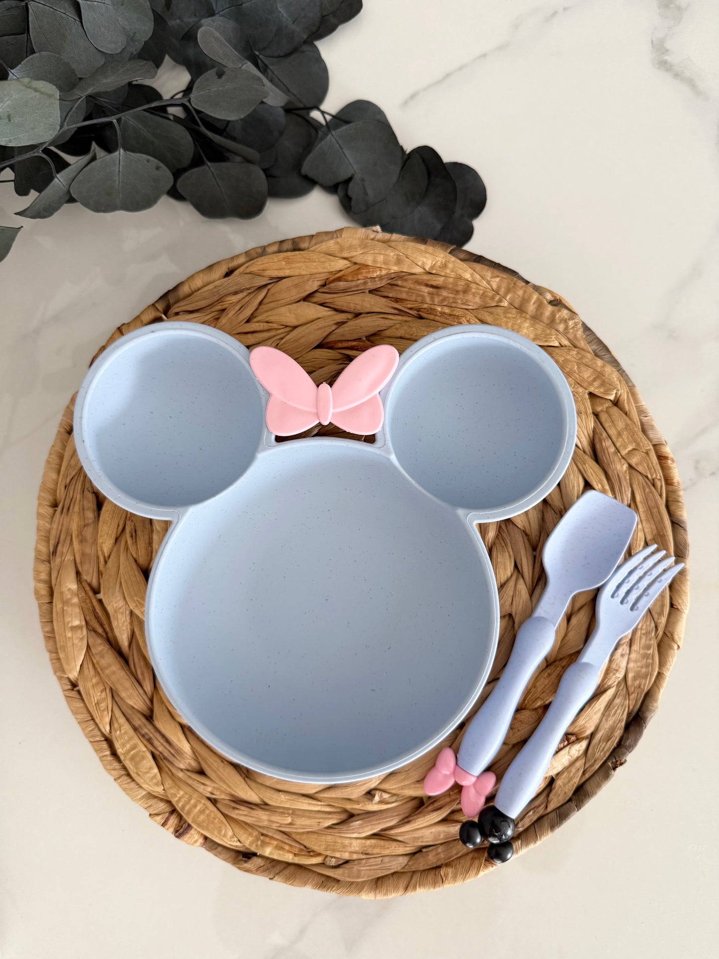 Wheat grass Mickey plate