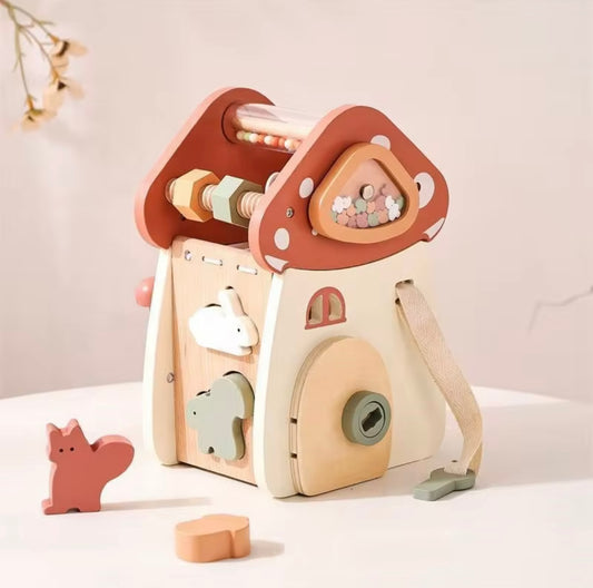 Montessori Wooden Mushroom Toy