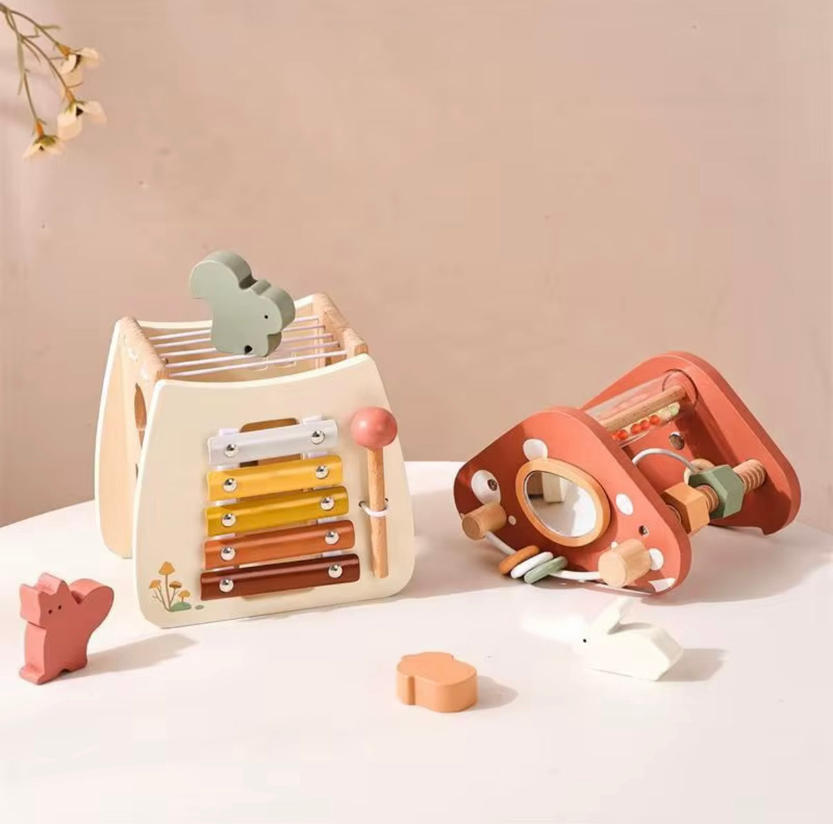 Montessori Wooden Mushroom Toy
