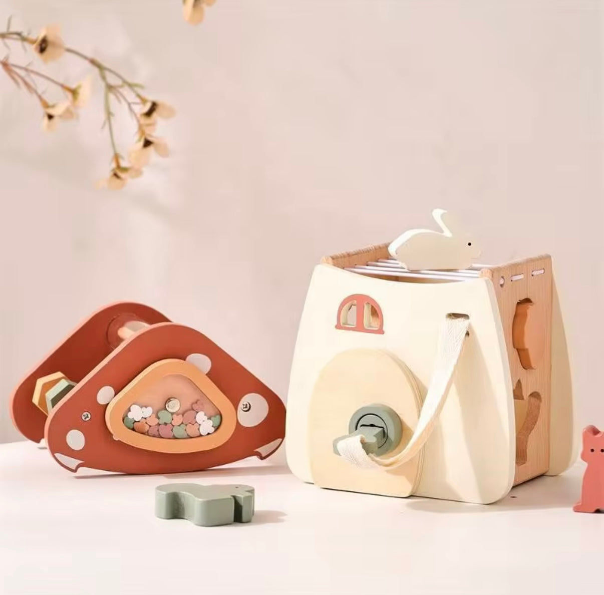 Montessori Wooden Mushroom Toy