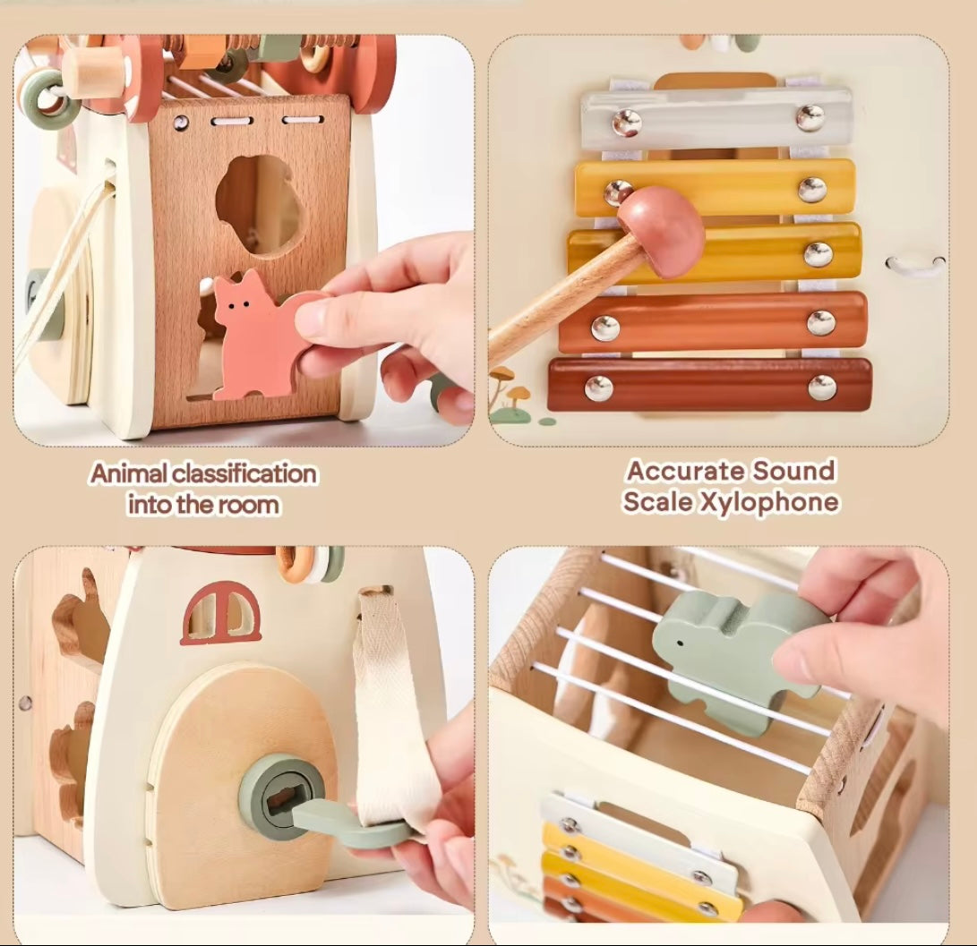Montessori Wooden Mushroom Toy