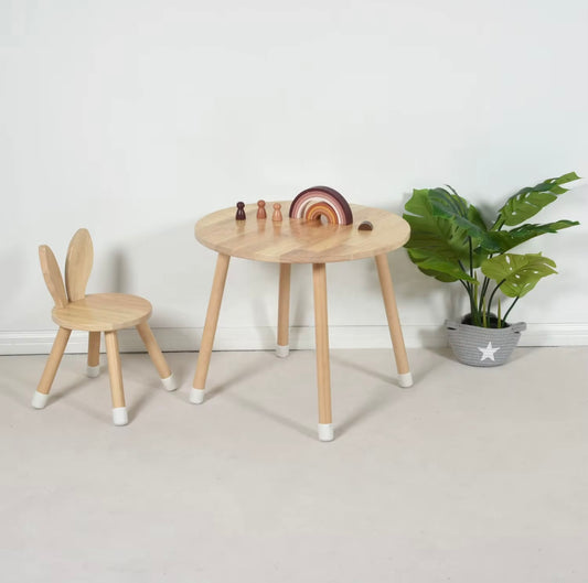Wooden Table and matching chair
