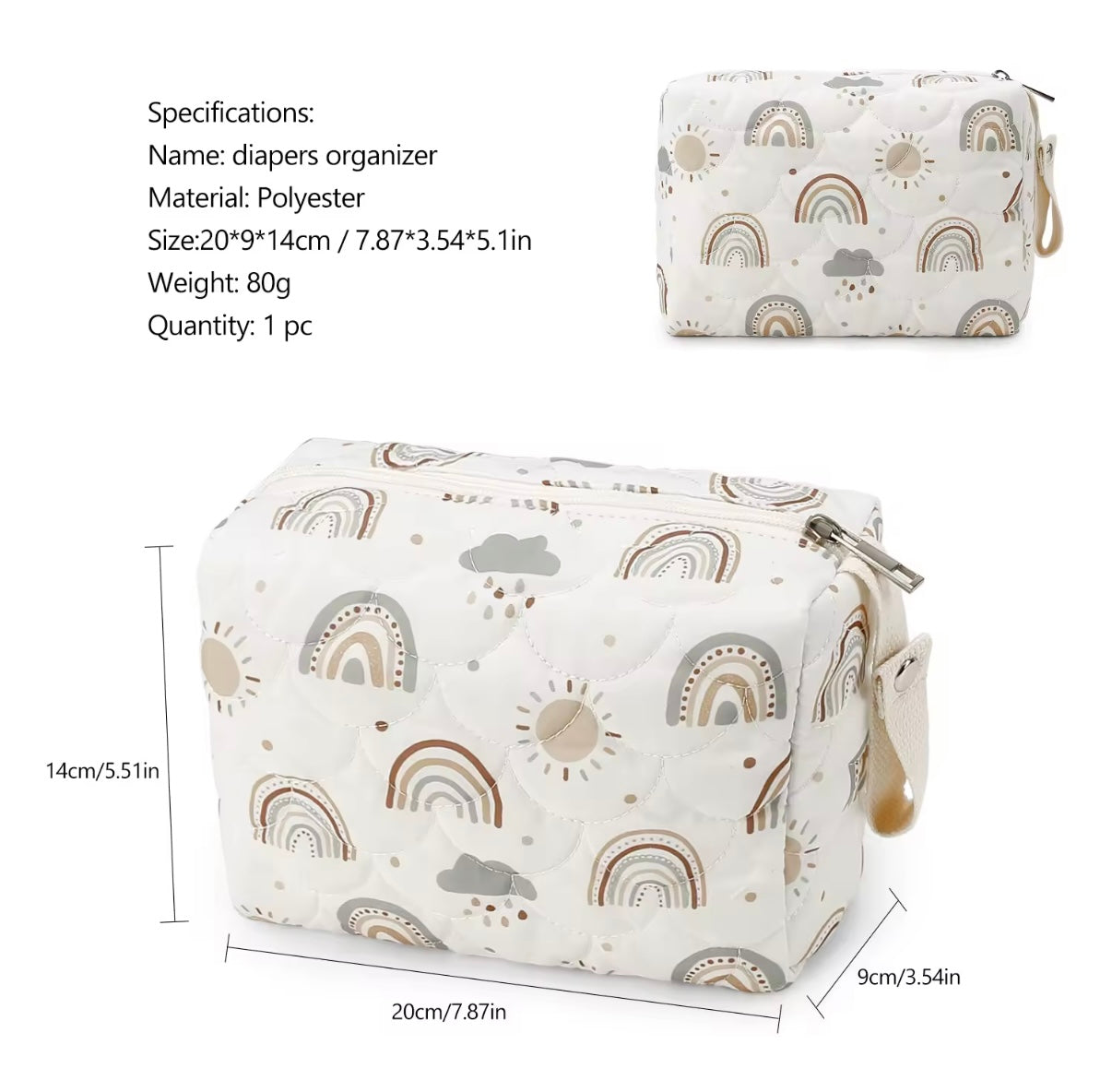 Baby diapers organizer