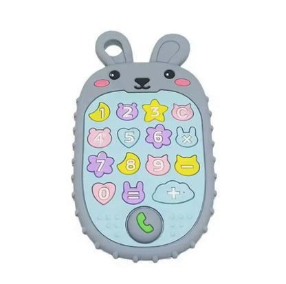 Teething rabbit phone toy