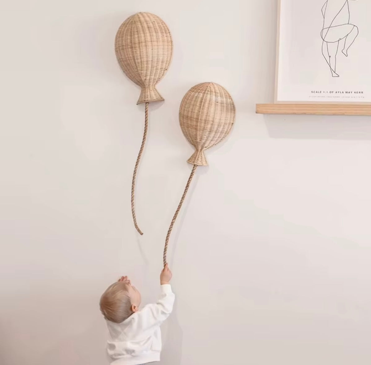Rattan Wall Hanging Balloon