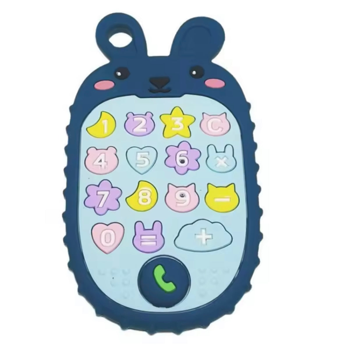 Teething rabbit phone toy