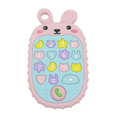 Teething rabbit phone toy