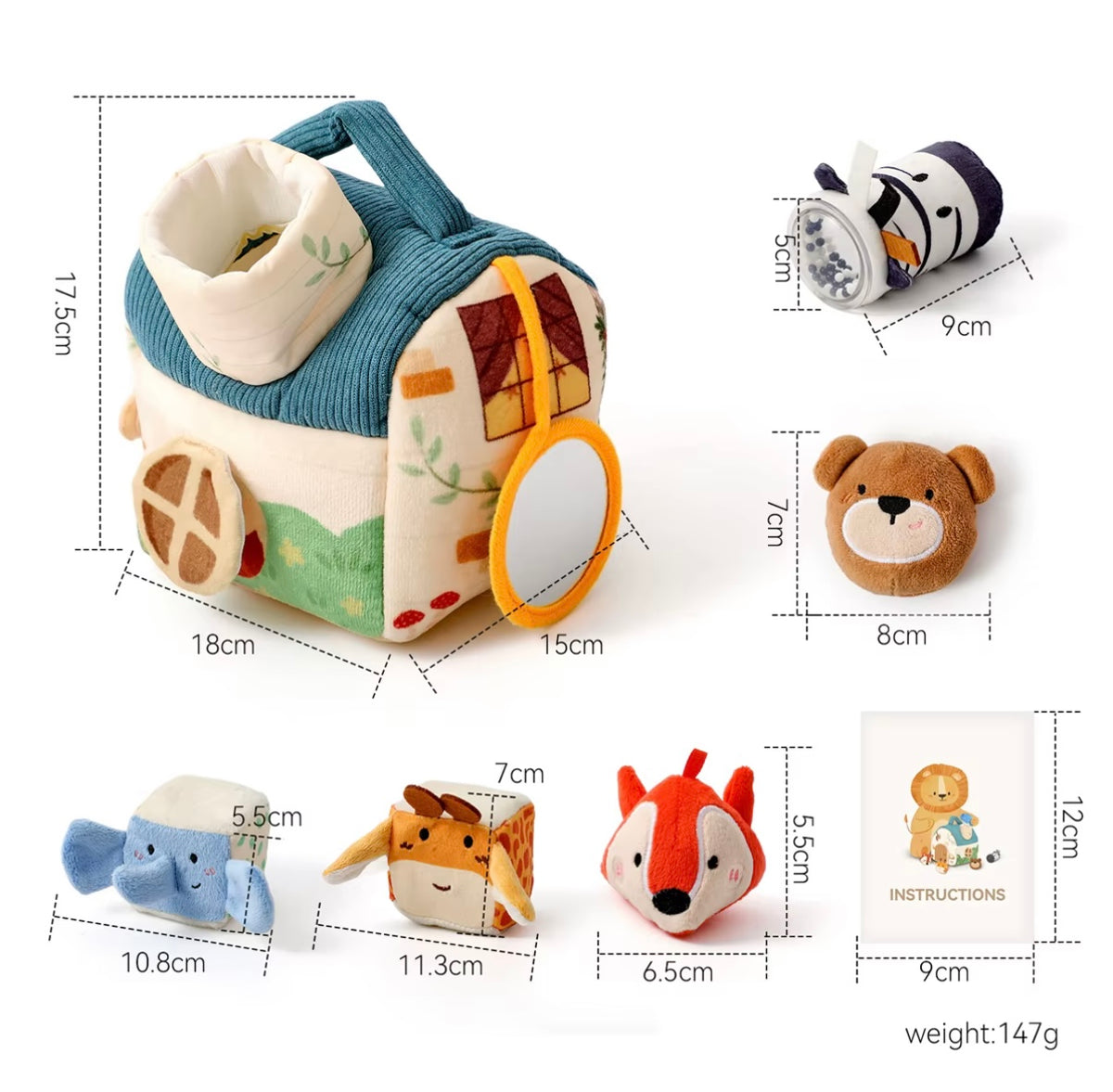 Plush toy house