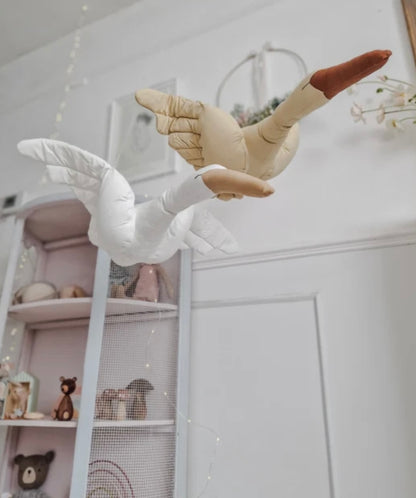 Hanging cotton Swan