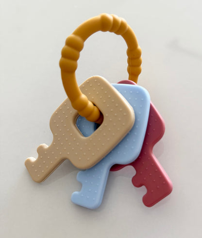 Teething toy keychain