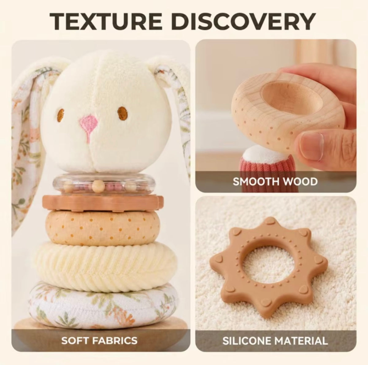 Montessori Stacking toy Rabbit