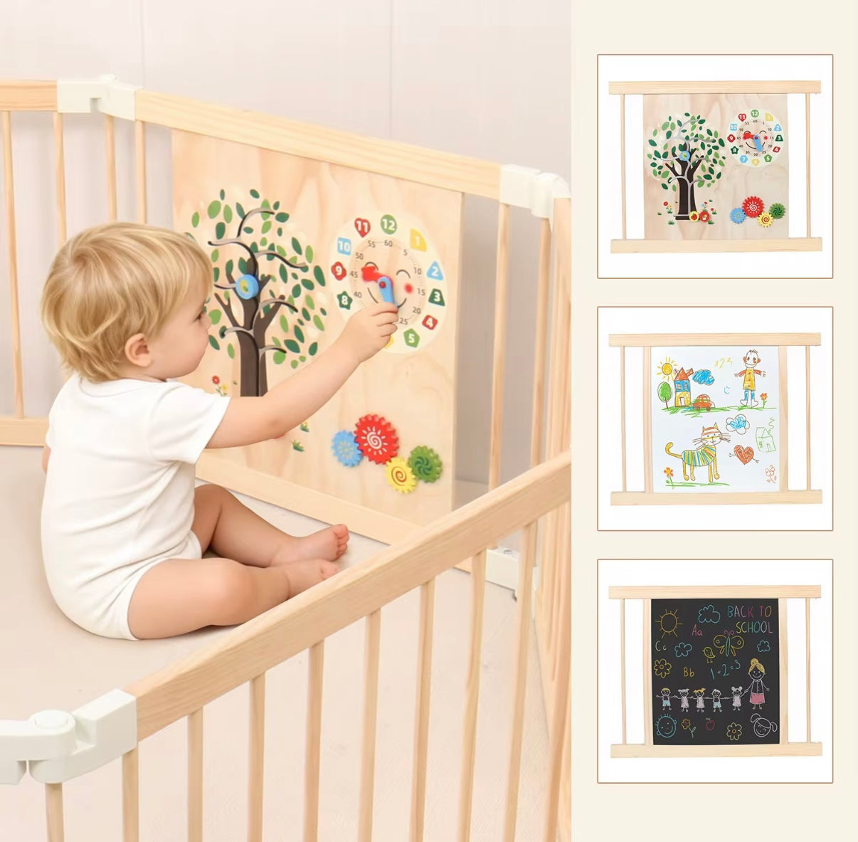 Wooden Baby Playpen