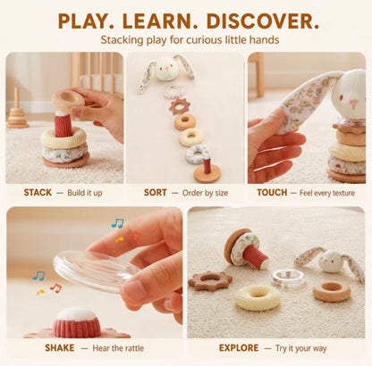 Montessori Stacking toy Rabbit