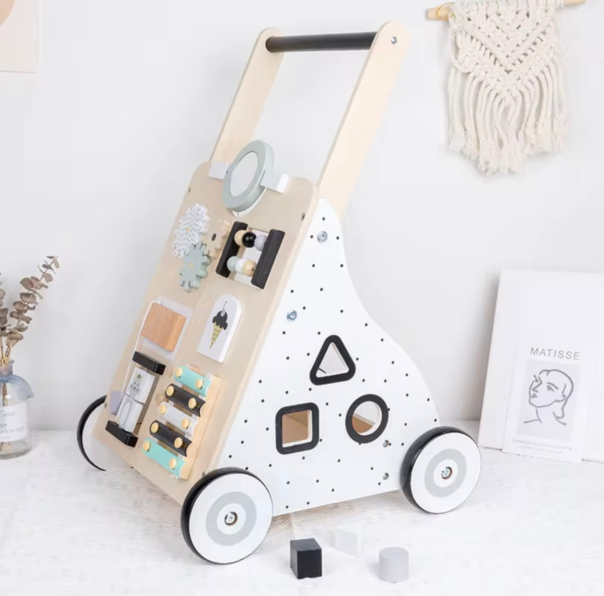 Wooden activity walker