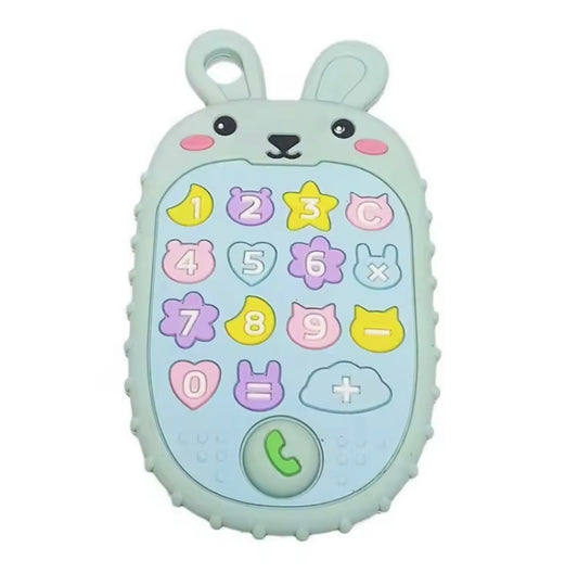 Teething rabbit phone toy