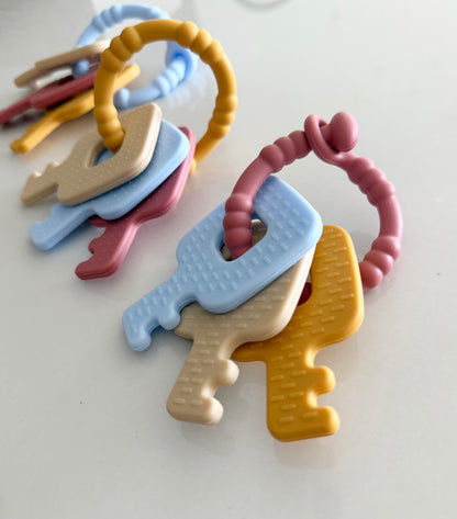 Teething toy keychain