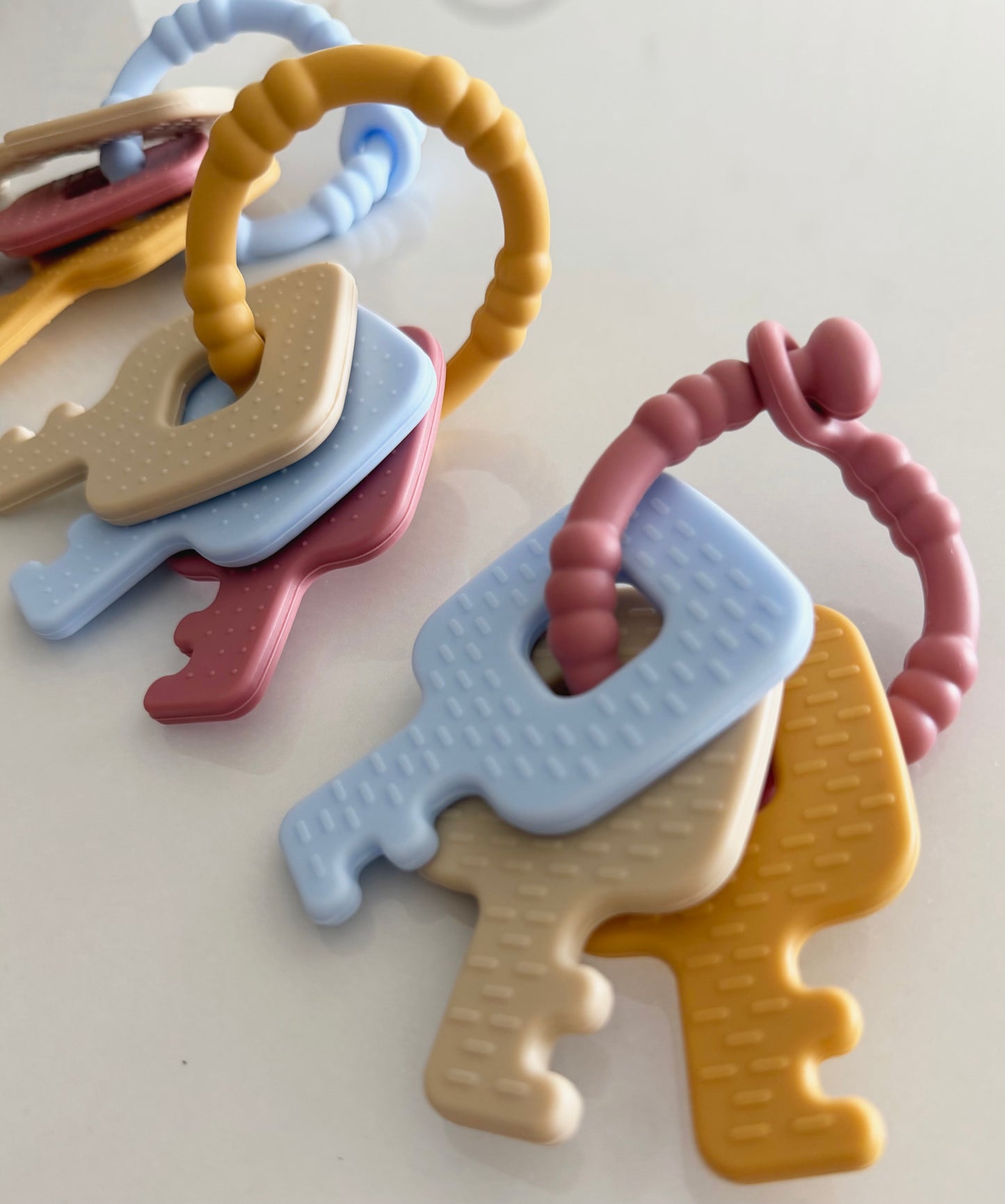 Teething toy keychain