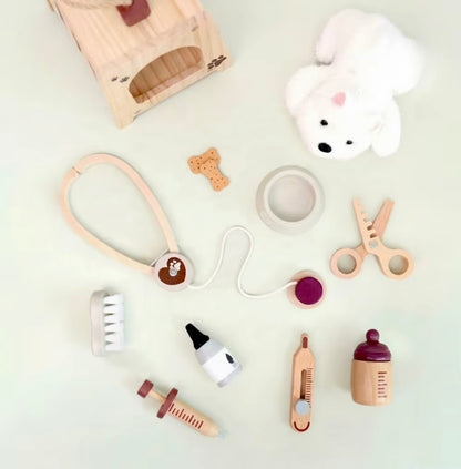 Wooden Pet Vet Play Set