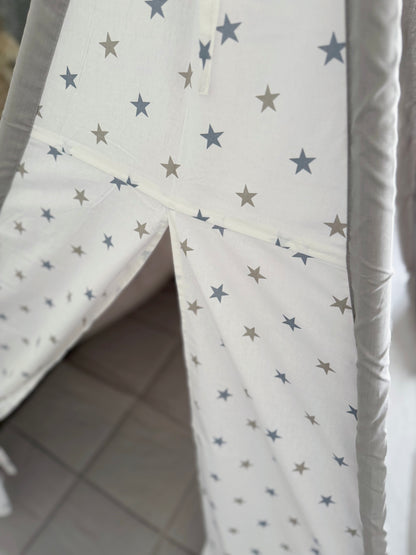 Grey Teepee grey stars