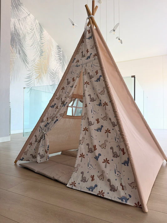 Dino teepee beige