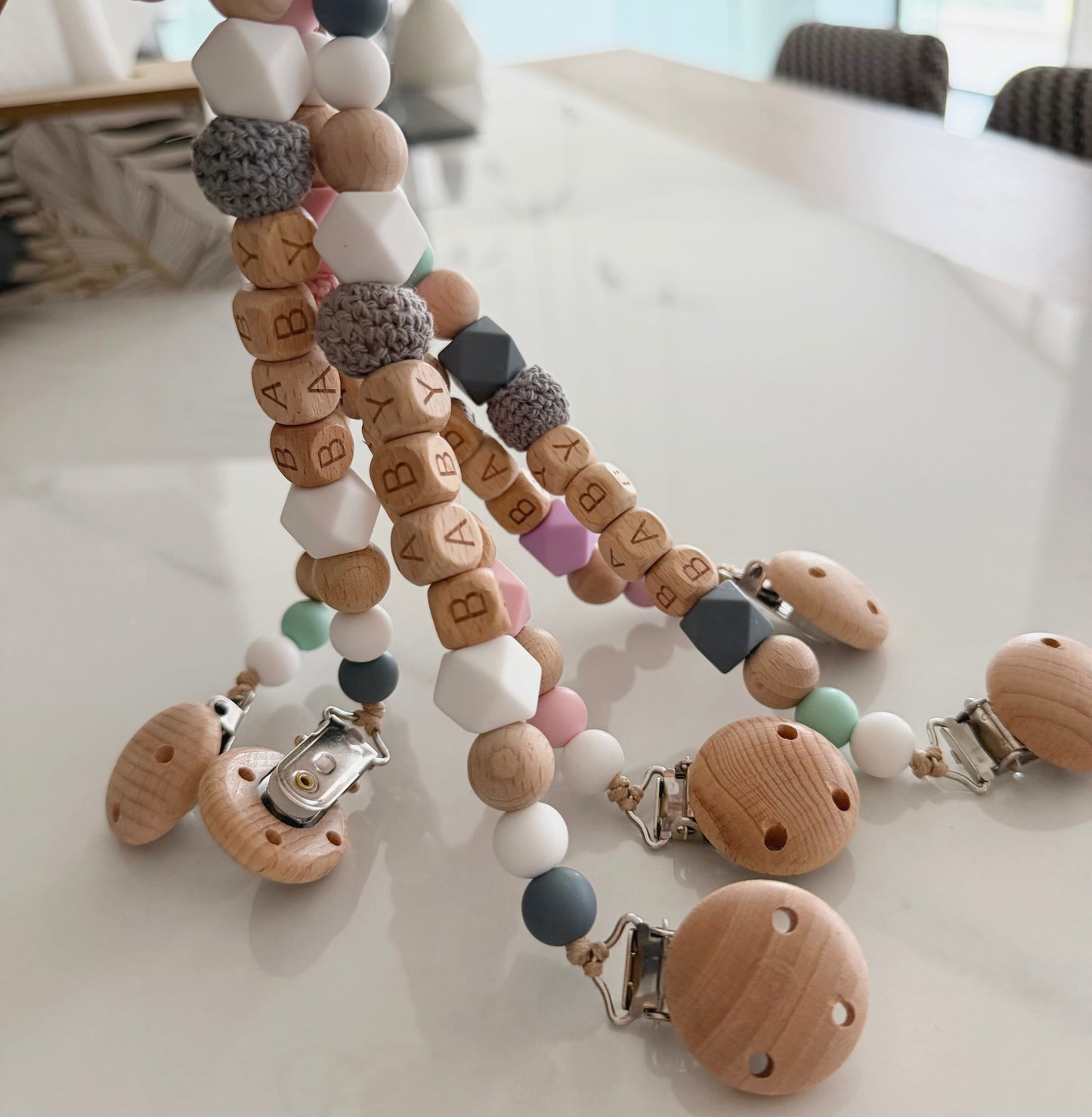 Pacifier clip chain BABY