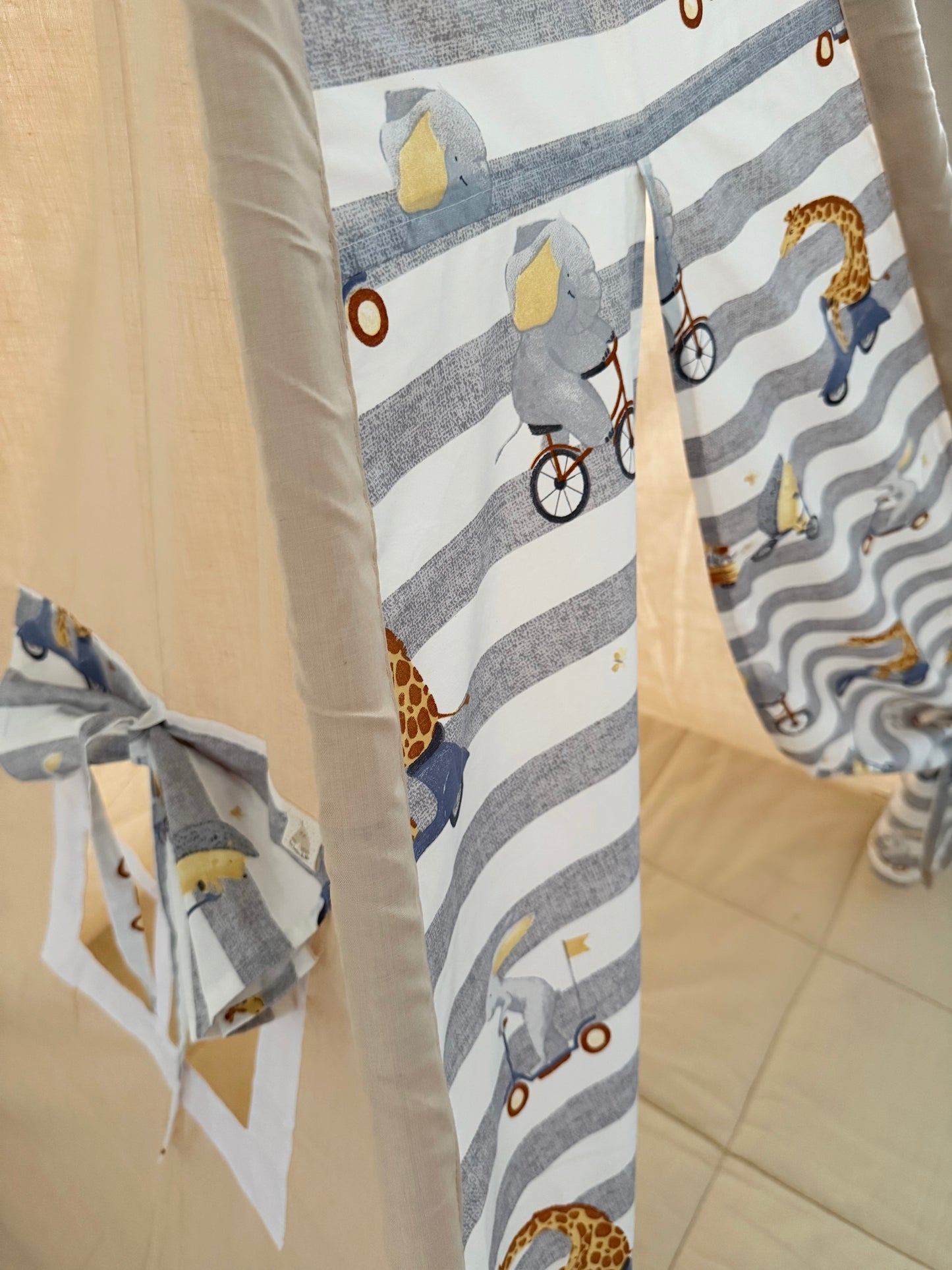 Teepee Giraffe on the Bike