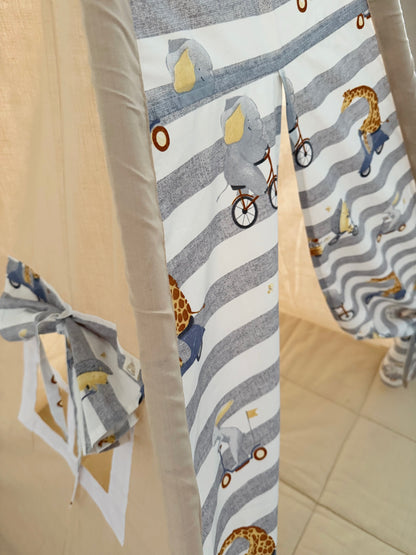 Teepee Giraffe on the Bike