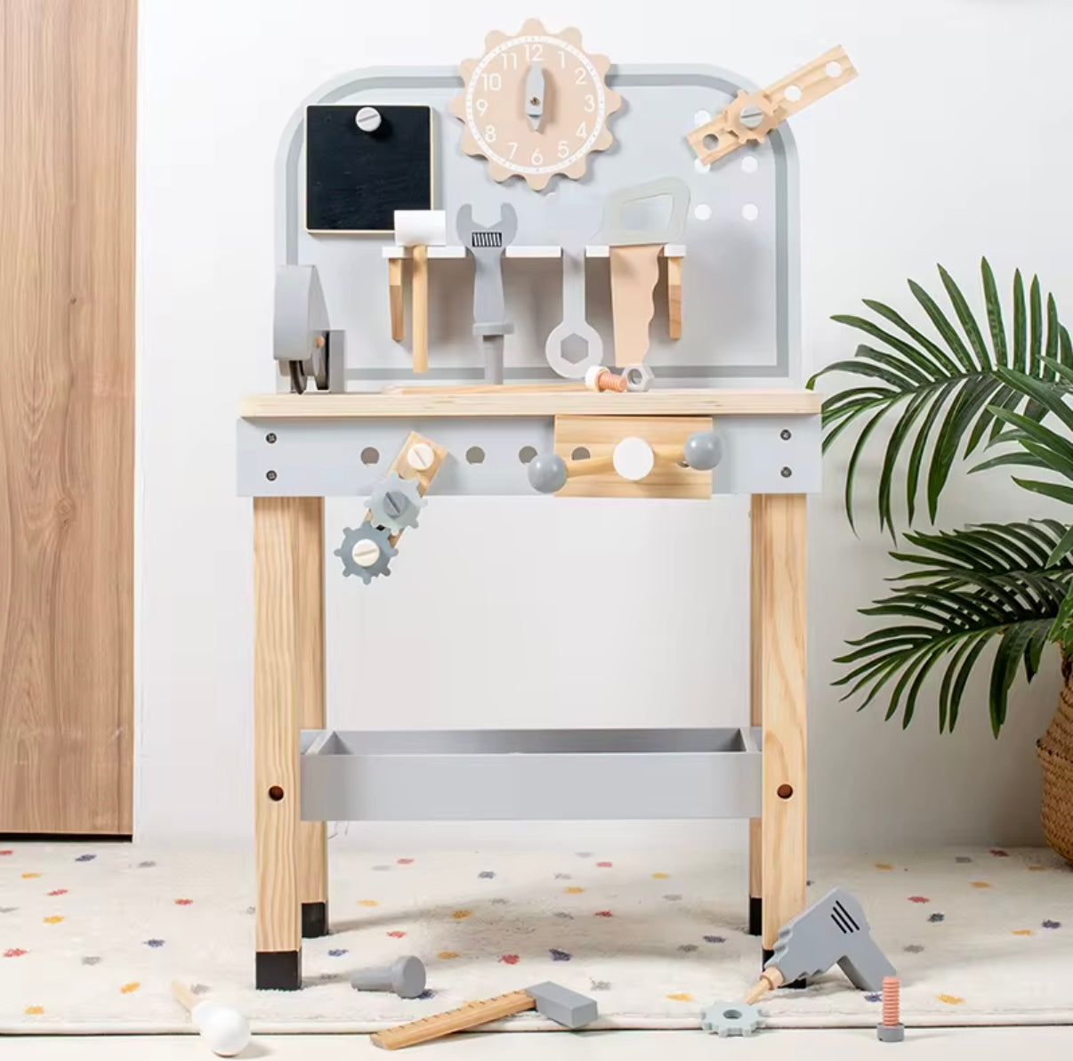 Wooden Tool Set Grey