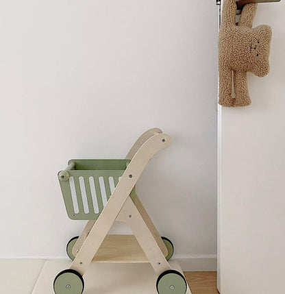 Wooden Shopping trolley