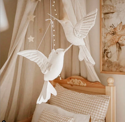 Cotton Hanging Birds