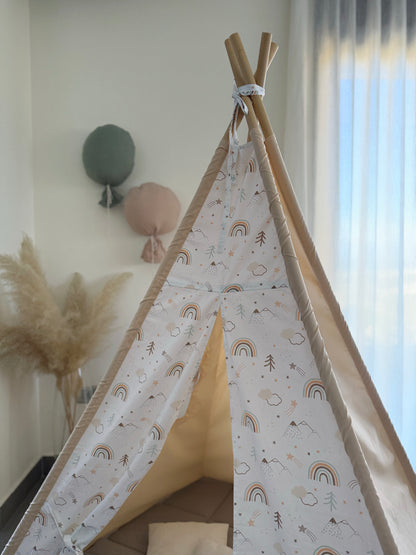 Teepee Beige Rainbow