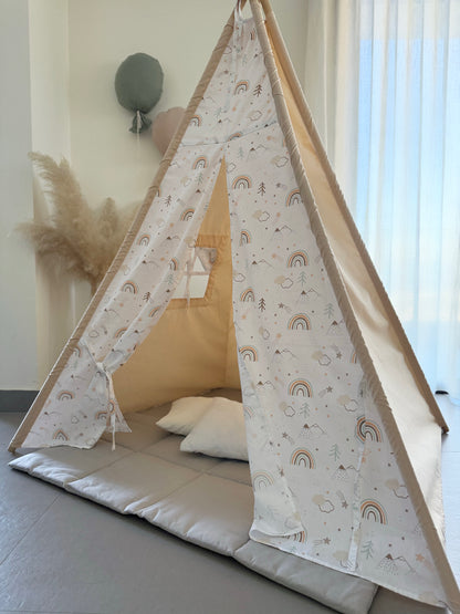 Teepee Beige Rainbow