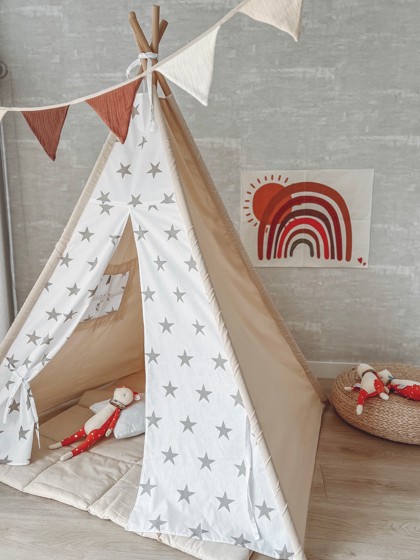 Teepee Beige Star