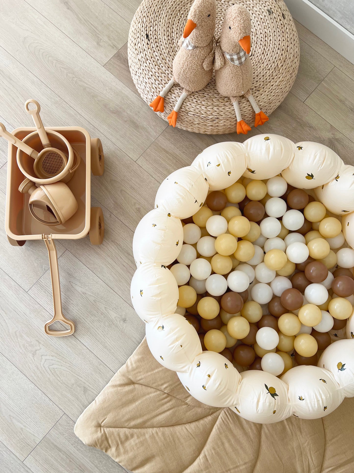 Inflatable Pool with balls