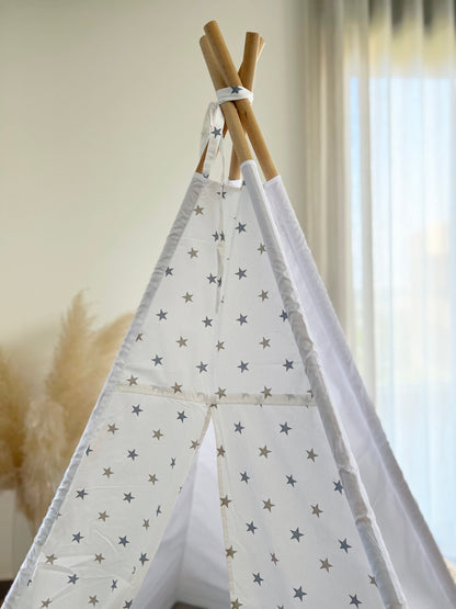 Teepee Grey Stars